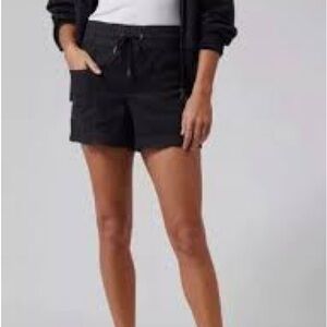 Athleta Black Cabo Linen Shorts Size 14 GUC